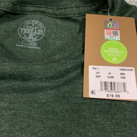 Rivalry Threads William & Mary College T-Shirt NEW W/Hologram All Sizes EcoNice - Picture 4 of 7